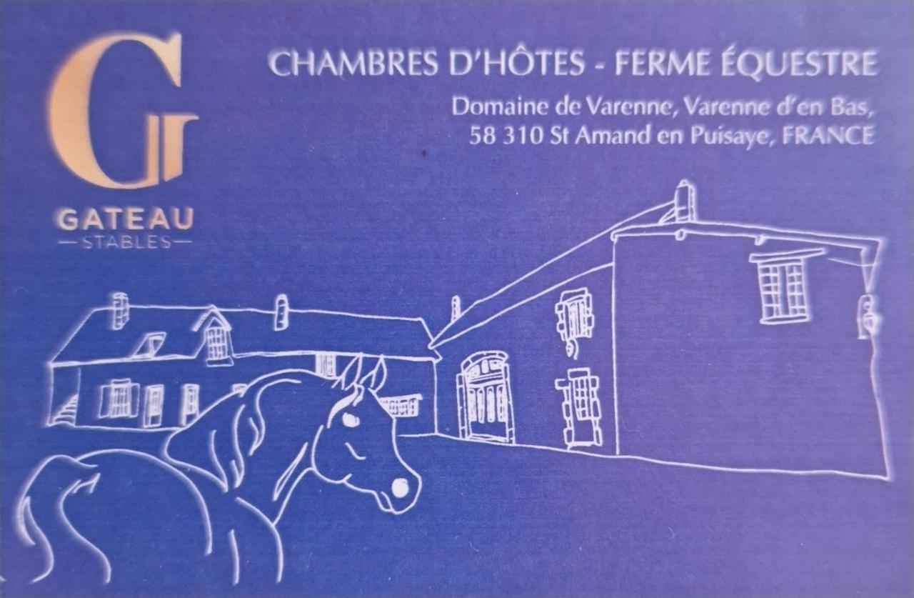 Ferme Equestre & Chambres D'Hotes Gateau Stables Proche Guedelon Saint-Amand-en-Puisaye Dış mekan fotoğraf